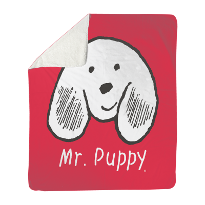 Mr Puppy Logo Fleece Blanket 