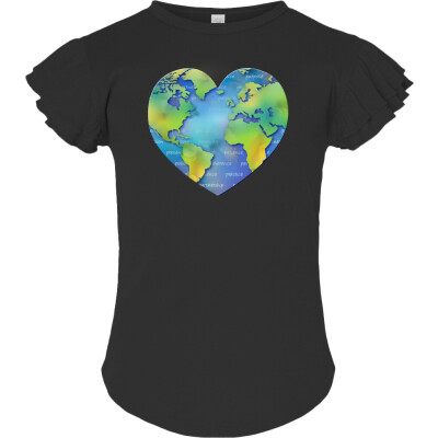 Peace Bracelet Toddler Flutter Sleeve Tee