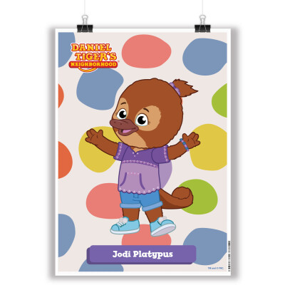 Jodi Platypus Portrait Poster (23.4" x 16.5")