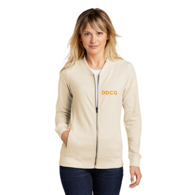 DDCG Ladies Embroidered French Terry Bomber