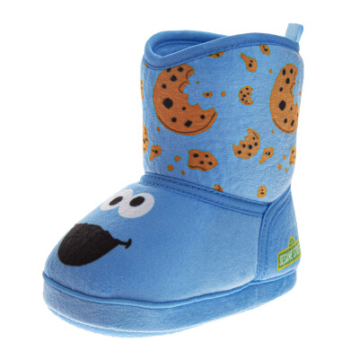 Sesame Street Cookie Monster Boots Slippers – Toddler and Kids
