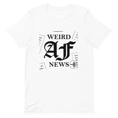 Weird AF News Unisex Jersey Short Sleeve Logo Tee 1-Sided