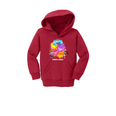 Bubbles & Friends Cute & Sweet Toddler  Fleece Pullover Hooded Sweatshirt