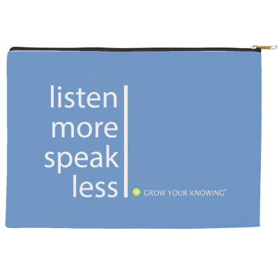 Telepathy Wear-  Listen More/ Speak Less  Accessory Pouch