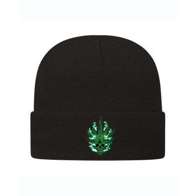 Embroidered Knit Beanie or Similar