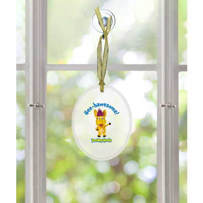 Donkey Hodie Glass Ornament
