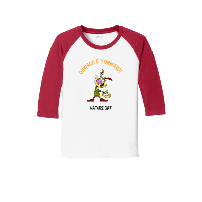 Nature Cat Catchphrase Youth Raglan Tee