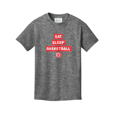 EAT SLEEP BASKETBALL Youth Core Cotton Tee