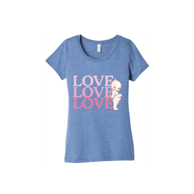 Kewpie® - LOVE Repeat 1 / BELLA+CANVAS Women’s Tri-blend Short Sleeve Tee
