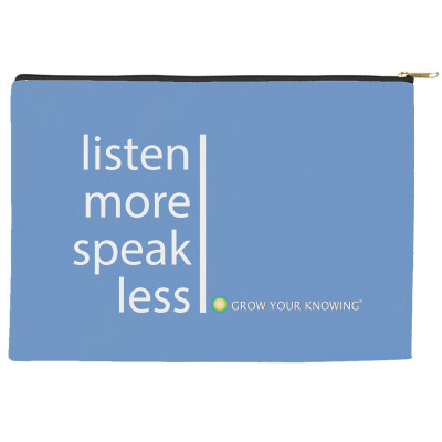 Telepathy Wear-  Listen More/ Speak Less  Accessory Pouch