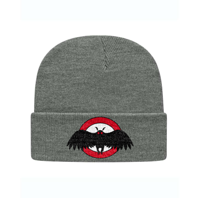Mothman Embroidered Knit Beanie