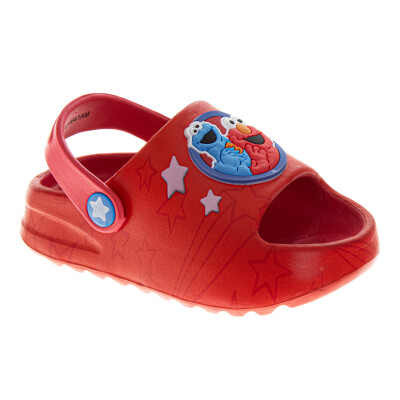 Sesame Street Elmo Slide Sandals – Toddler and Kids