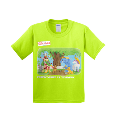 Li"L PET HOSPITAL "Friendship is Teamwork" UNISEX YOUTH Heavy 100% Cotton T-Shirt