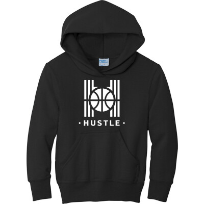 Hustle Basketball - Youth Core Fleece Pullover Hooded Sweatshirt
