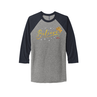 Believe in Buddy Unisex 3/4-Sleeve Raglan Tee Shirt