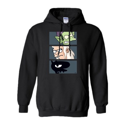 Elfo, Bean, Luci Stacked - Pullover Hoodie