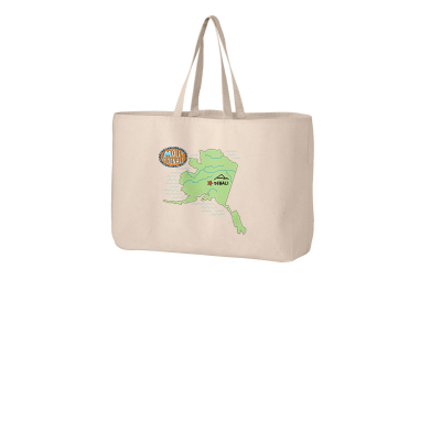 MOLLY OF DENALI Alaska Map Tote Bag