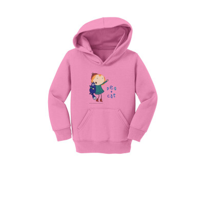 Peg + Cat Toddler Fleece Pullover Hooded Sweatshirt