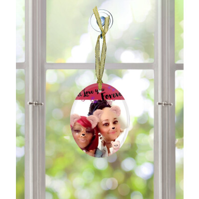 Glass Ornament - Oval (Portrait 3.75" x 3")