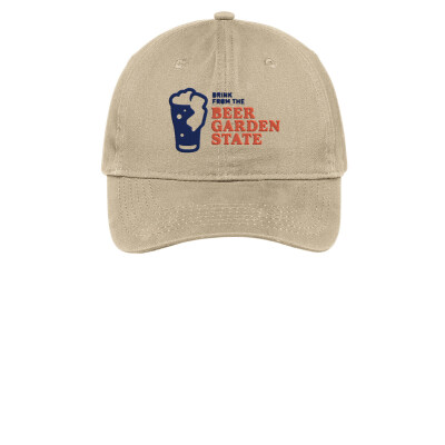 Beer Garden State Embroidered Twill Dad Cap
