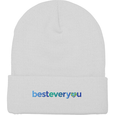 Best Ever You Adult Cuffed Knit Beanie - Printed