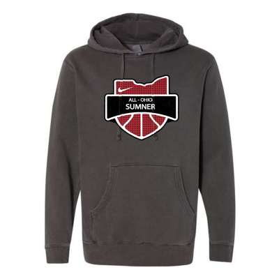 AOS Unisex Midweight Pigment-Dyed Hooded Sweatshirt