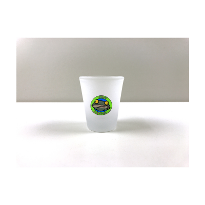 Loveland Frogman Frosted Glass Shot Glass