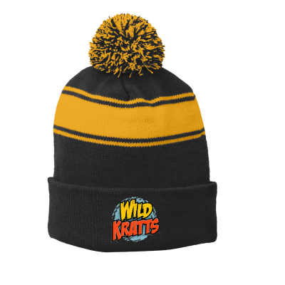 Wild Kratts Embroidered Pom Pom Beanie