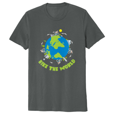 BIKE THE WORLD -  Unisex Organic Cotton Tee