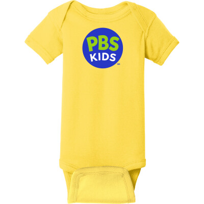 PBS KIDS Logo Infant Short Sleeve Baby Rib Bodysuit