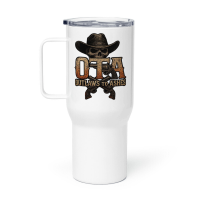 Outlaw Travel Mug with a Handle