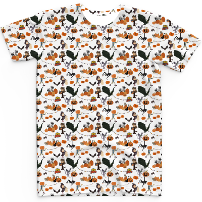 Wild Kratts Halloween Pattern Short Sleeve Tee - YOUTH