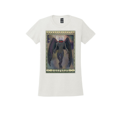 Art Nouveau Mothman:  Tri-Blend Female Tee