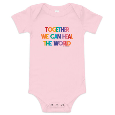 Together We Can Heal the World- Baby Short Sleeve One Piece
