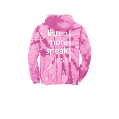 Port & Company® Tie-Dye Pullover Listen More Speak Less 