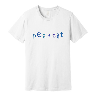 Peg + Cat Adult Unisex Jersey Short Sleeve Tee