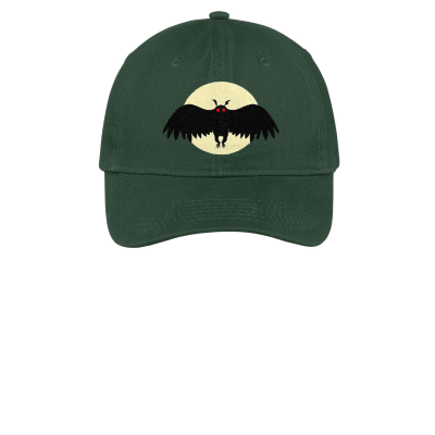 Mothman Moon: Embroidered Brushed Twill Cap