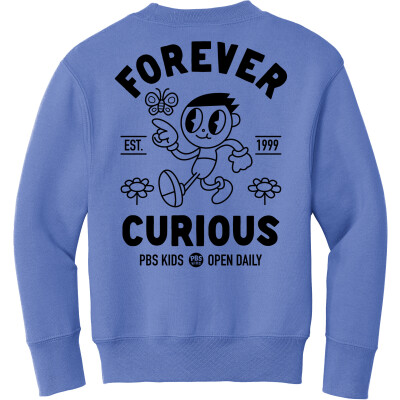 PBS KIDS Forever Curious Youth Core Fleece Crewneck Sweatshirt