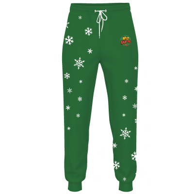 Wild Kratts Creature Christmas Green Joggers - ADULT UNISEX