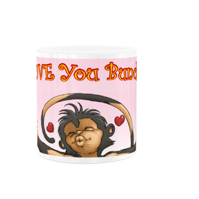 I LOVE You Bunches with Outstretched Arms 11oz White Ceramic Mug