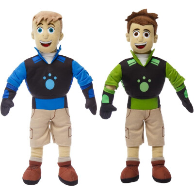 Wild Kratts Brothers Plush  – Chris & Martin Kratt  - 14"