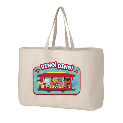 Trolley & Friends Jumbo Canvas Tote Bag