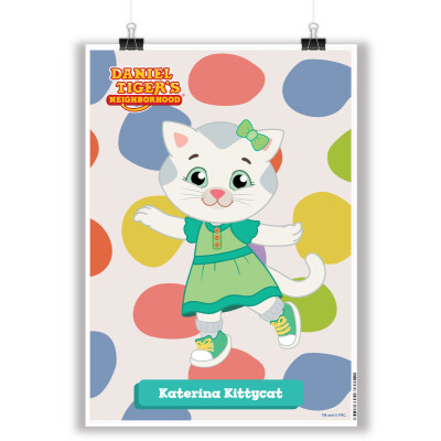 Katerina Kittycat Portrait Poster (23.4" x 16.5")