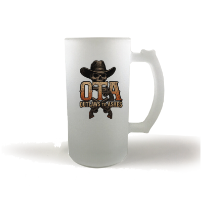Outlaw Glass Beer Stein