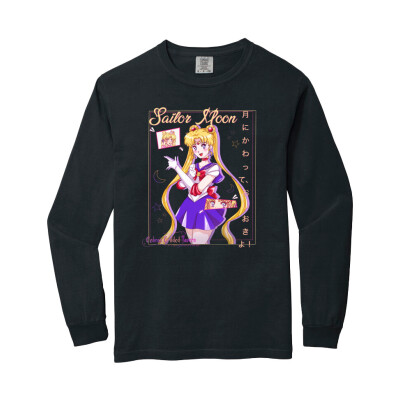 Comfort Colors  Sailor Moon Heavyweight Ring Spun Long Sleeve Tee