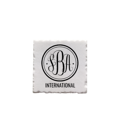 SBA Monogram - SAMPLE - Marble Coaster