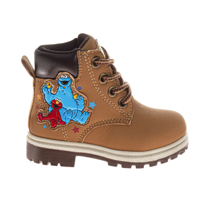 Sesame Street Elmo and Cookie Monster Toddler' Lace Up Boots. (Toddler/Little Kids)
