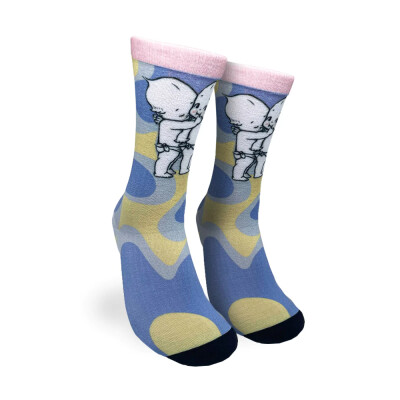 Kewpie®/Retro Babies Print Sock  - Printed Crew Socks - KP-1050