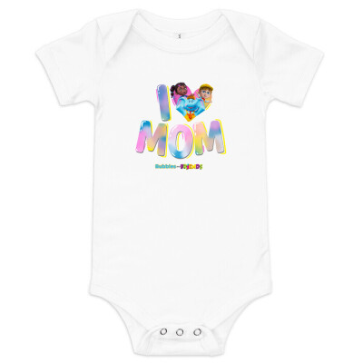 Bubbles & Friends Mothers Day I Love MOM Onesie