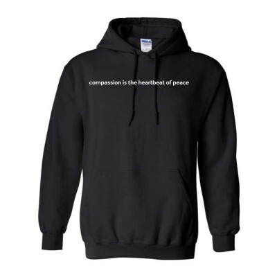 Compassion is the Heartbeat of Peace Heavy Blend Hooded Sweatshirt